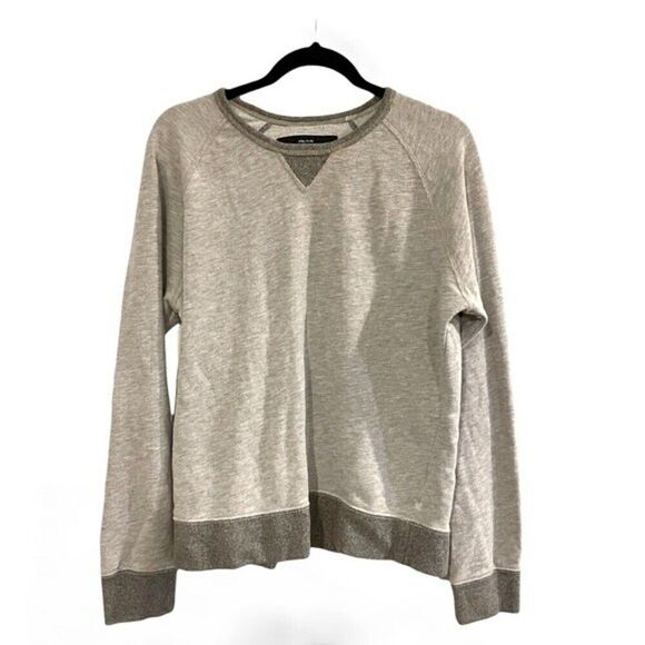 AMERICAN EAGLE pullover womens grey Henley pullover large - Picture 1 of 9